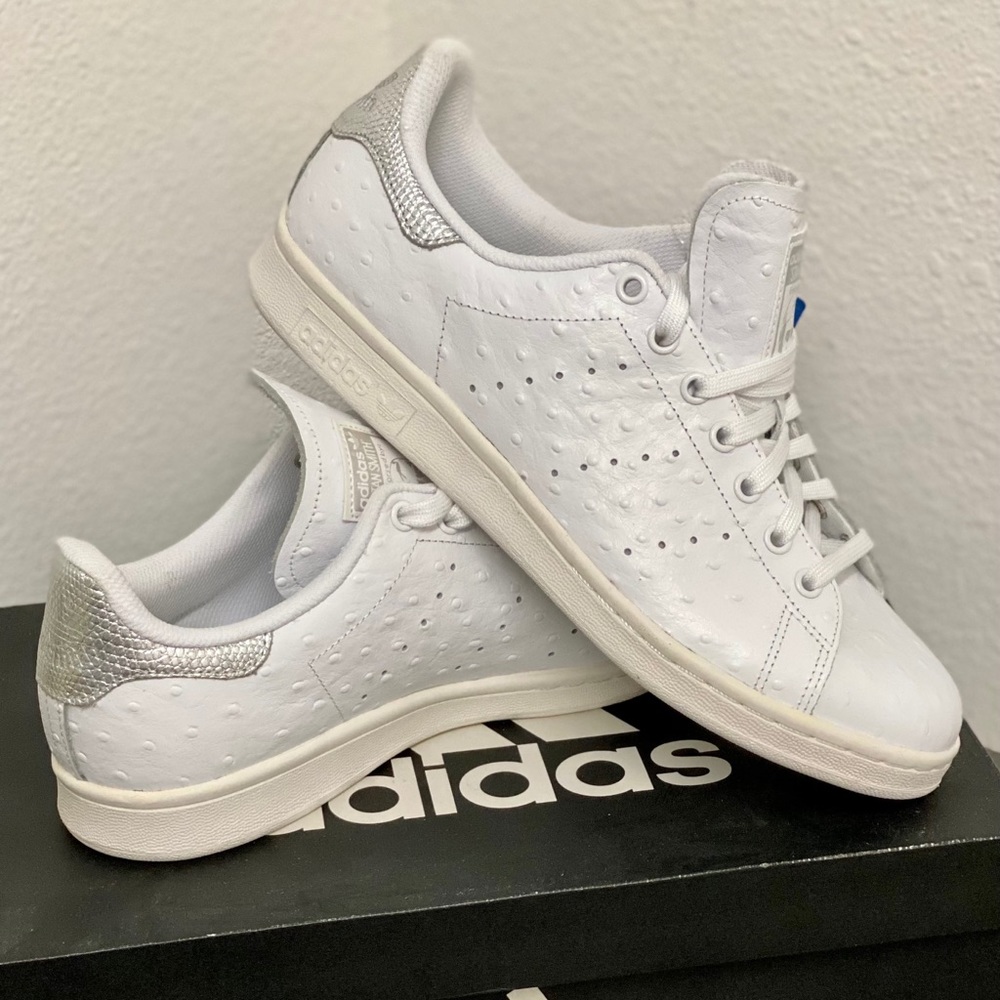 ADIDAS Stan Smith White Ostrich Sneakers